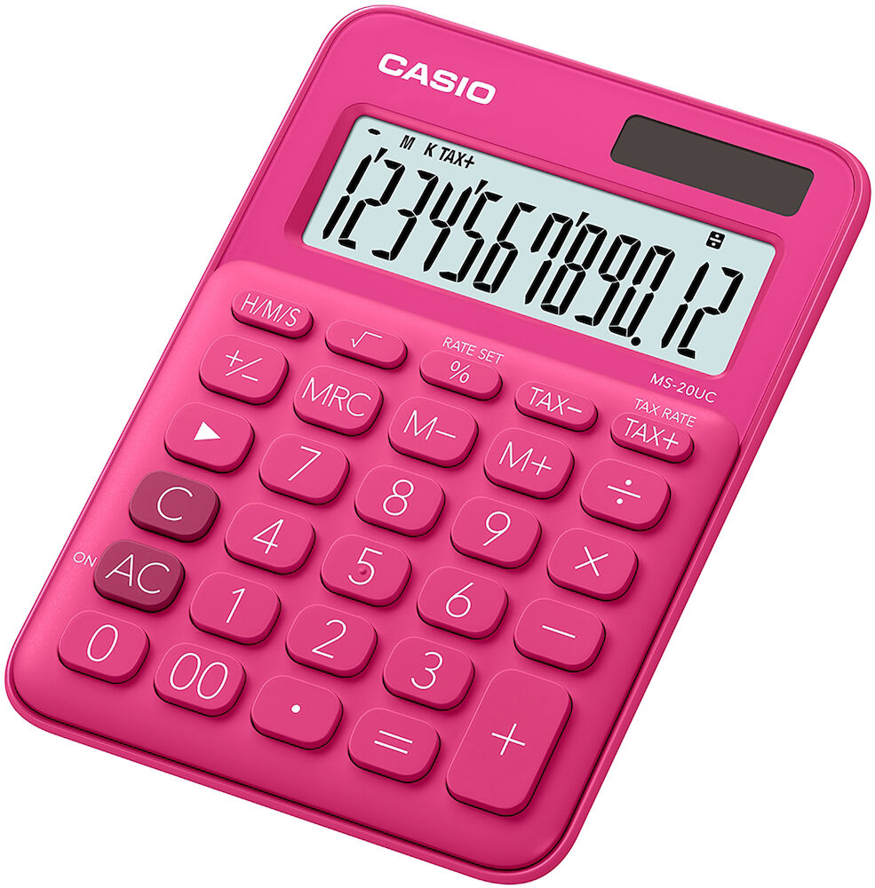Casio Bordsräknare MS-20UC röd