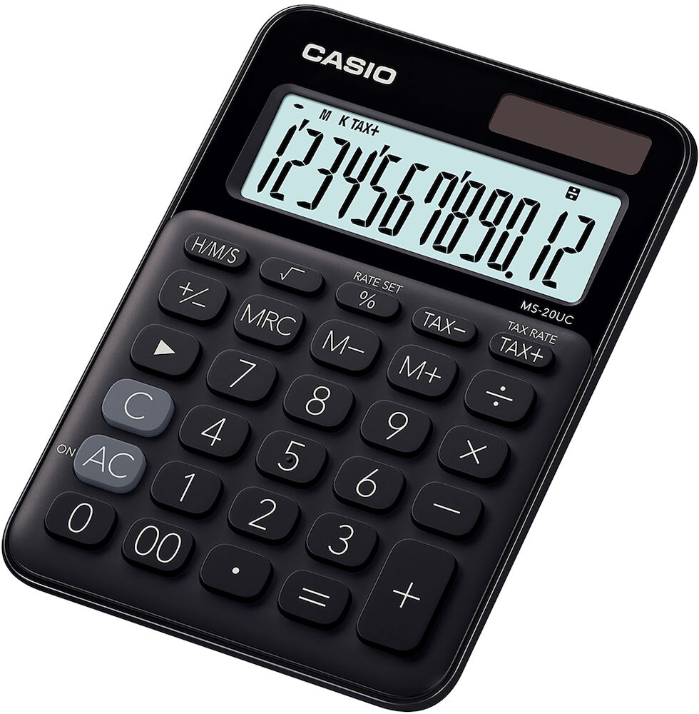 Casio Bordsräknare MS-20UC BK Svart