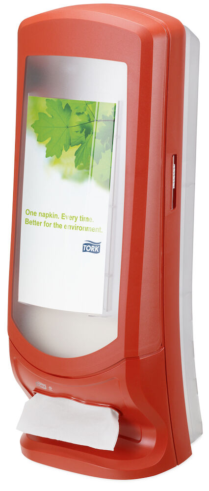 Tork Servettdispenser stående N4 röd
