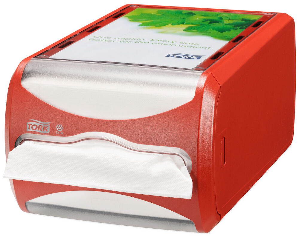 Tork Servettdispenser liggandes N4 röd