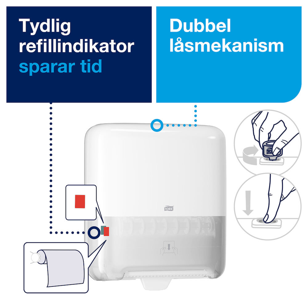 Tork Dispenser Handduk på rulle H1 vit