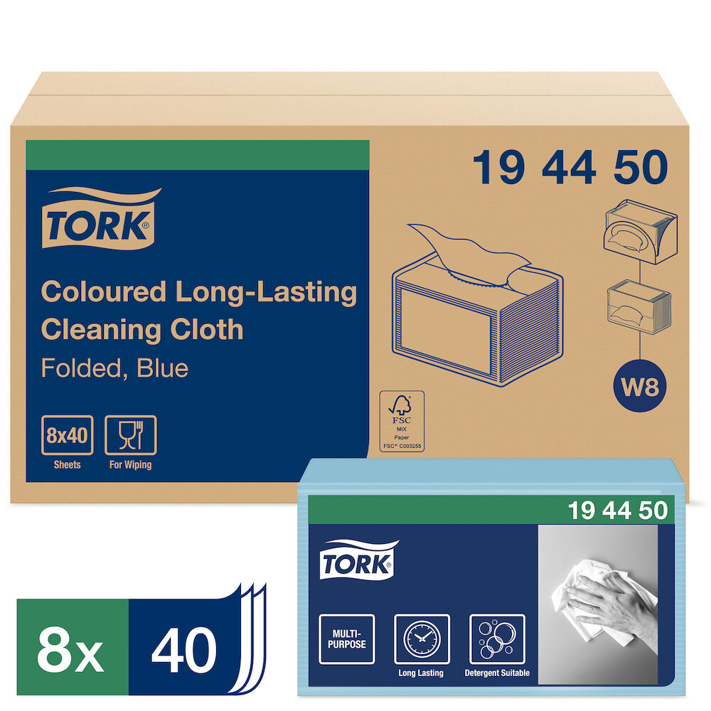 Tork Rengöringsduk Blå W8 40/