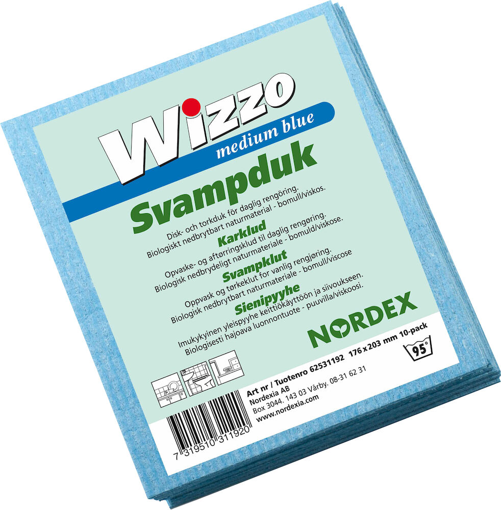 Wizzo Diskduk medium 175 x 203 mm blå 10 st/fp