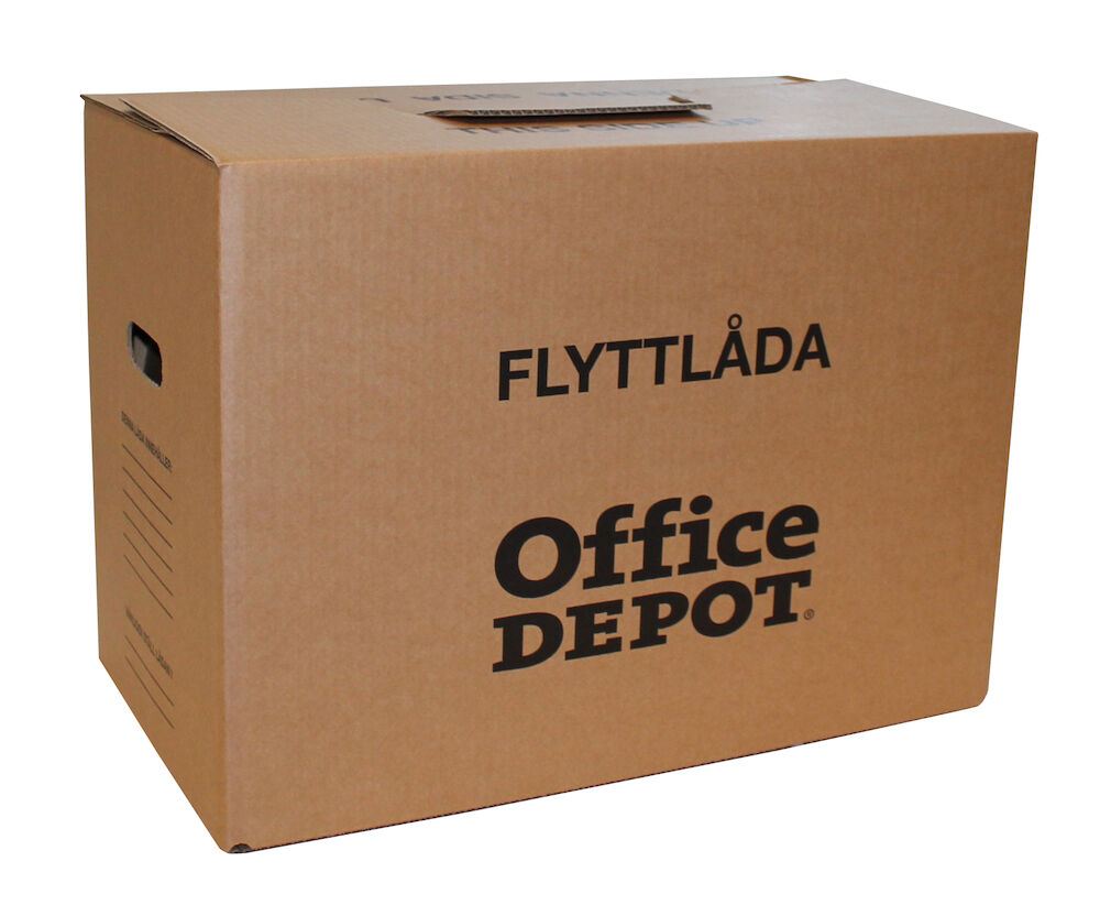 Office Depot Flyttlåda Enkelwell 4mm 560x330x410mm 10st/fp