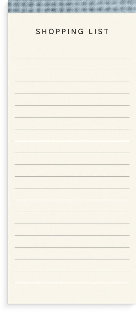 Burde Perforerat block Shoppinglist