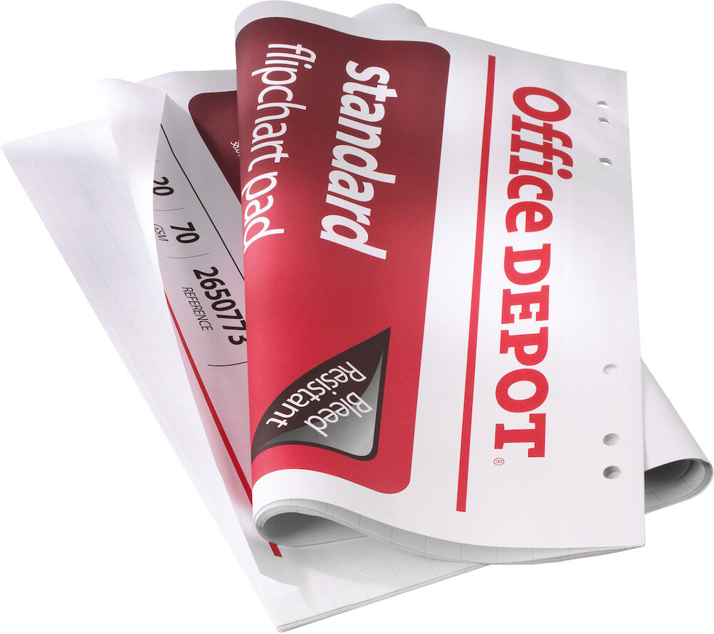 Office Depot Blädderblock olinjerad 80 gram 5 st/fp