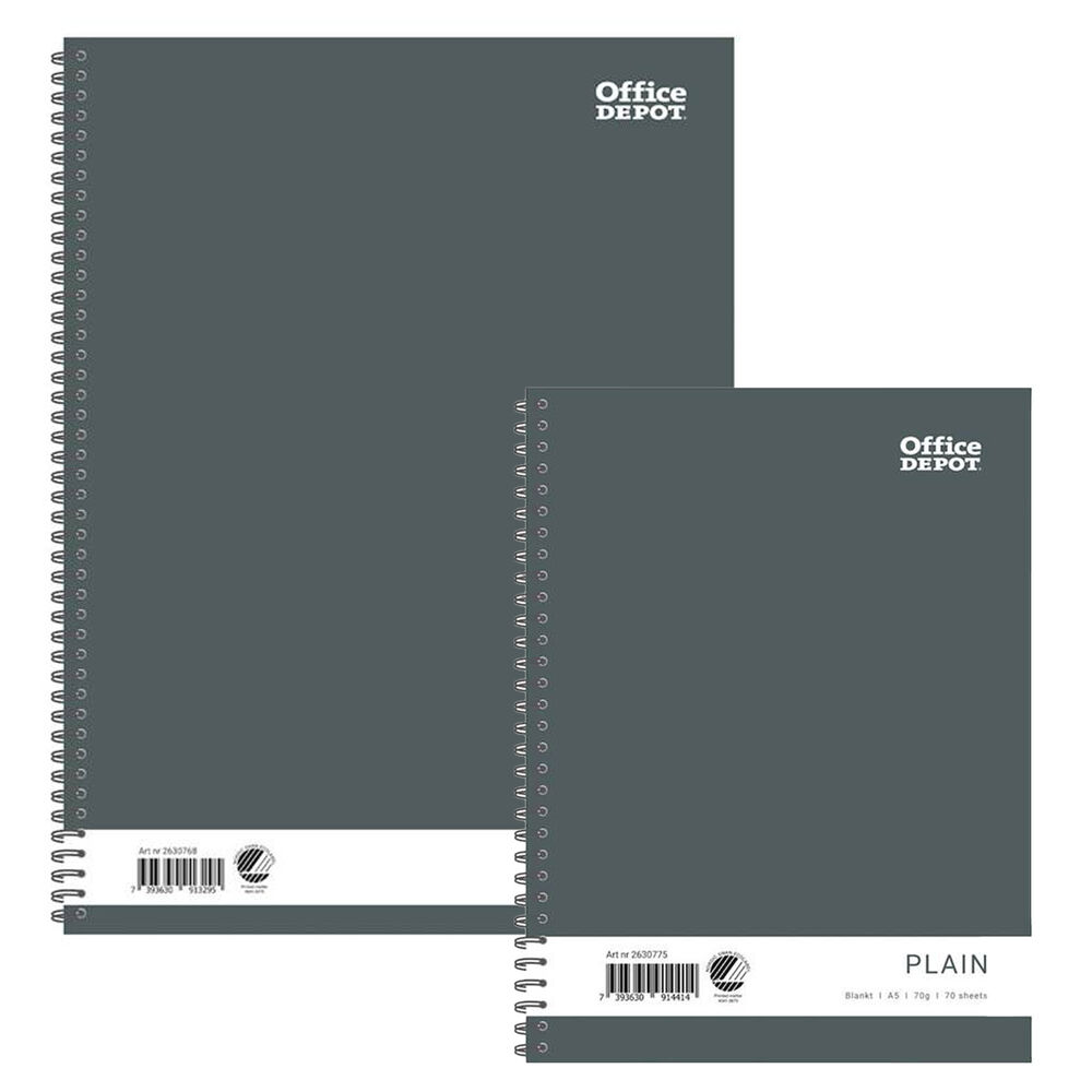 Office Depot Kollegieblock A4 70bl 70g olinjerat