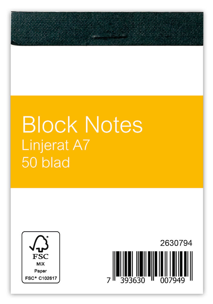 Office Depot Blocknotes A7 50blad linjerat