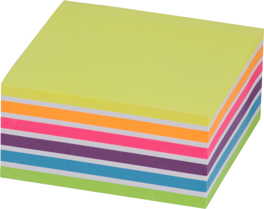 Office Depot Notiskub 76x76mm 7neonfärger