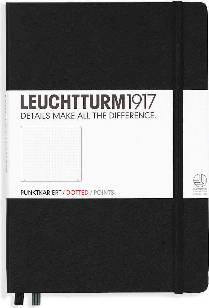 Leuchtturm Anteckningbok A5 dot Black