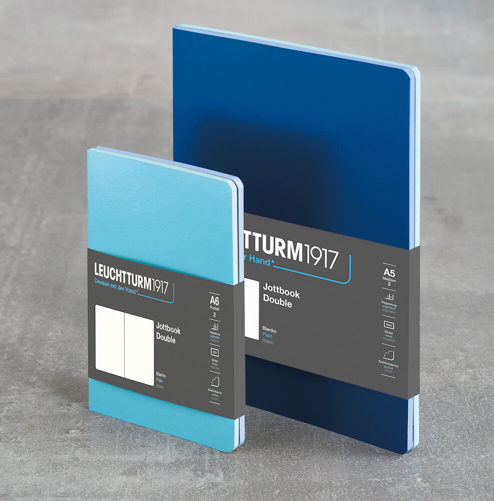 Leuchtturm Jottbook A5 blank Svart+grå 2/fp