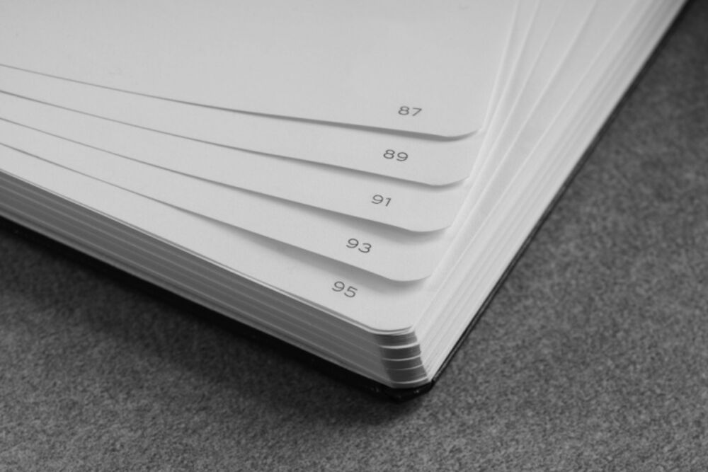 Leuchtturm Anteckningbok B5 blank svart