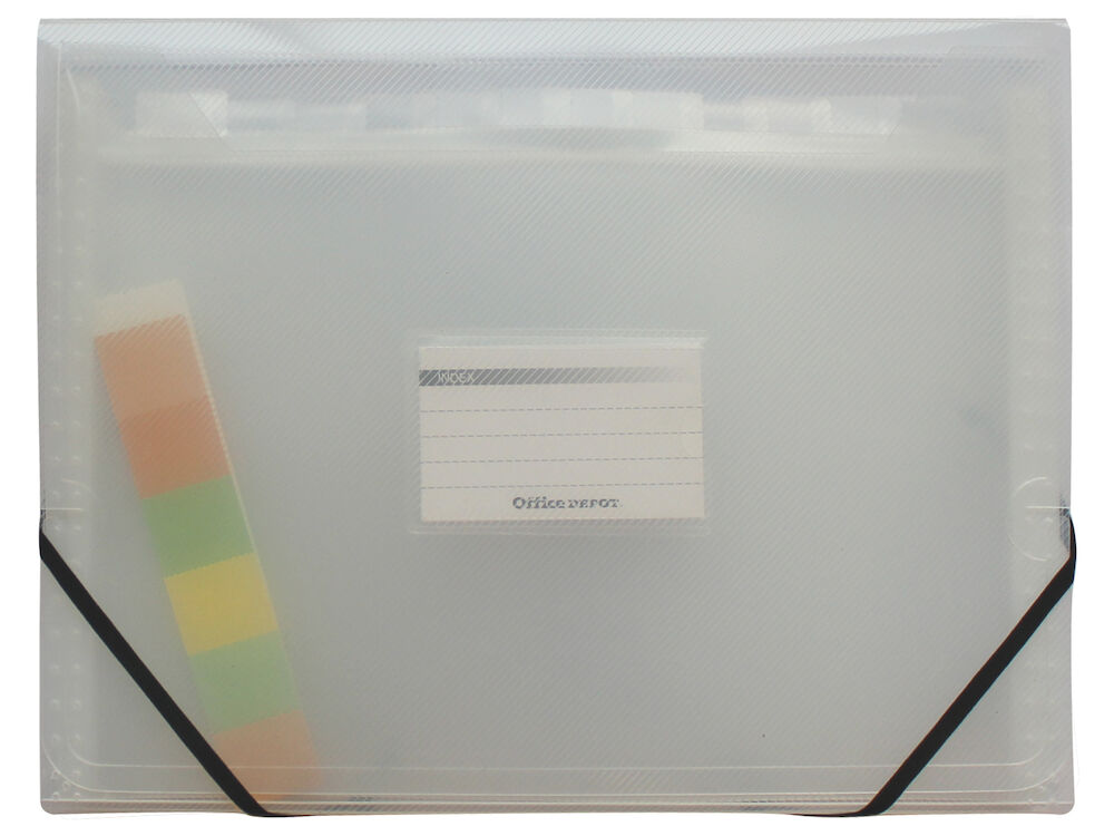 Office Depot Projektmapp 13 fack transparent
