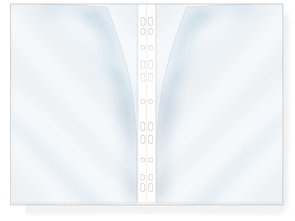 Office Depot Plastficka dubbelvikt A4 transparent