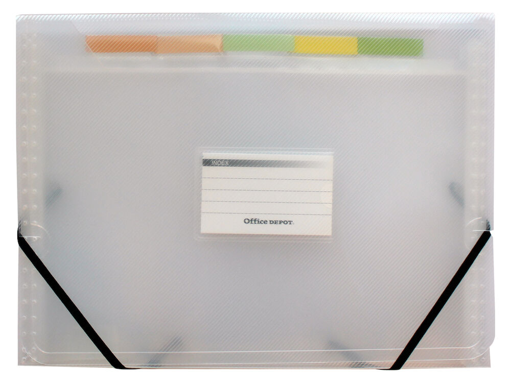 Office Depot Projektmapp 6-del transparent