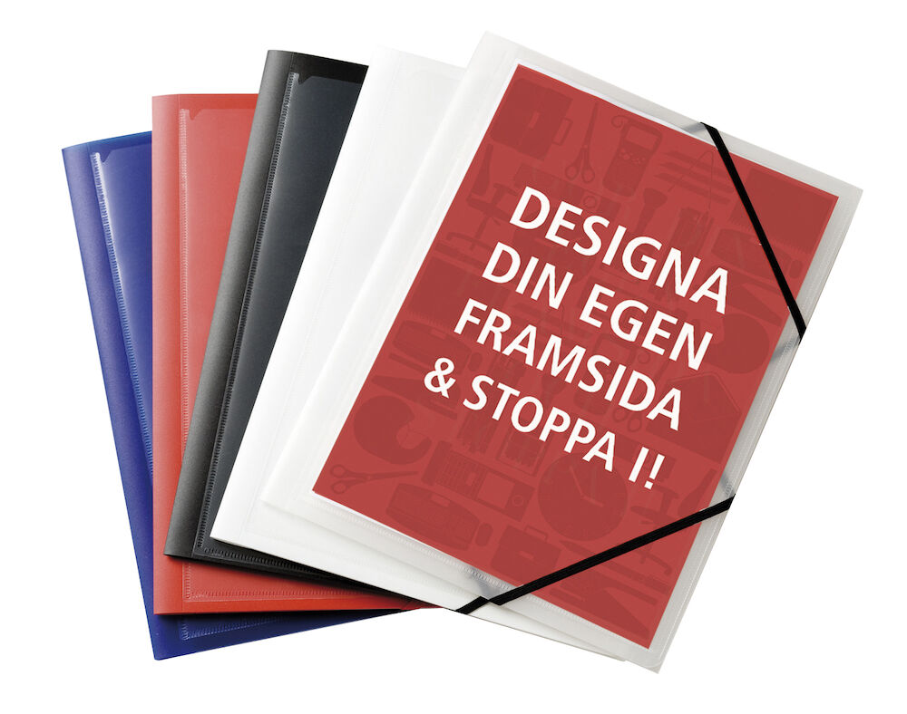 Office Depot Sndmapp PP Ficka A4 3-klaffar svart
