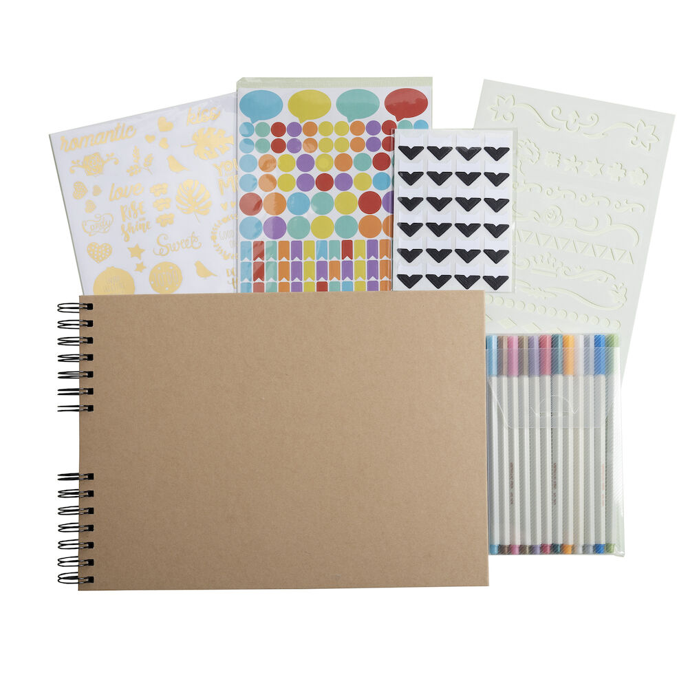 Exacompta Scrapbook 32x22cm kit kraft/brun