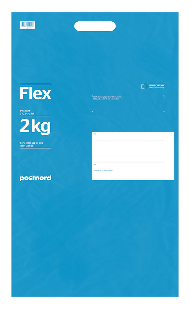 Posten Påse Flex Blå