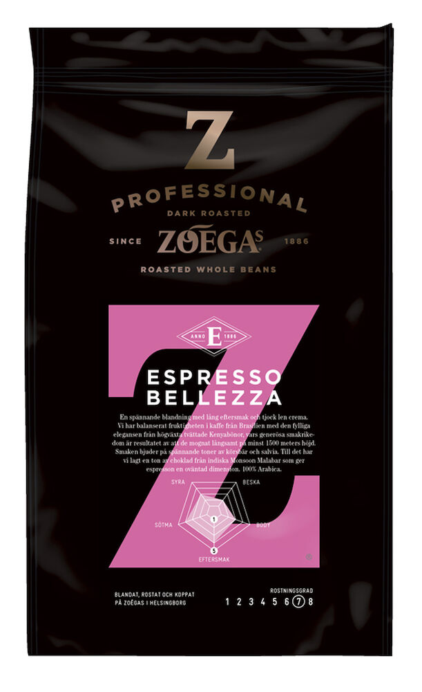Zoégas Kaffe Espresso Belezza Hela Bönor 500 g