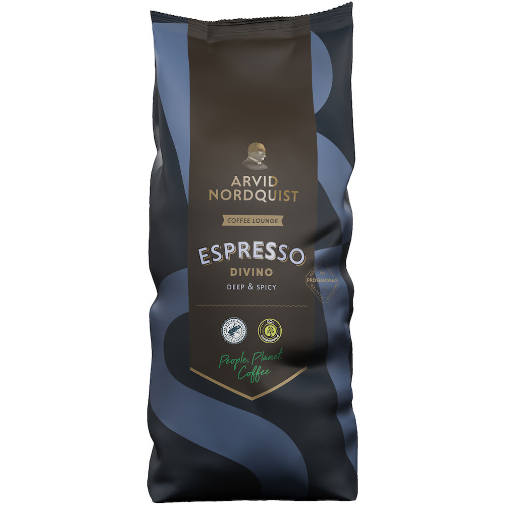 Arvid Nordquist Kaffe Divino Espresso Nero Hela Bönor 6 x 1000 g