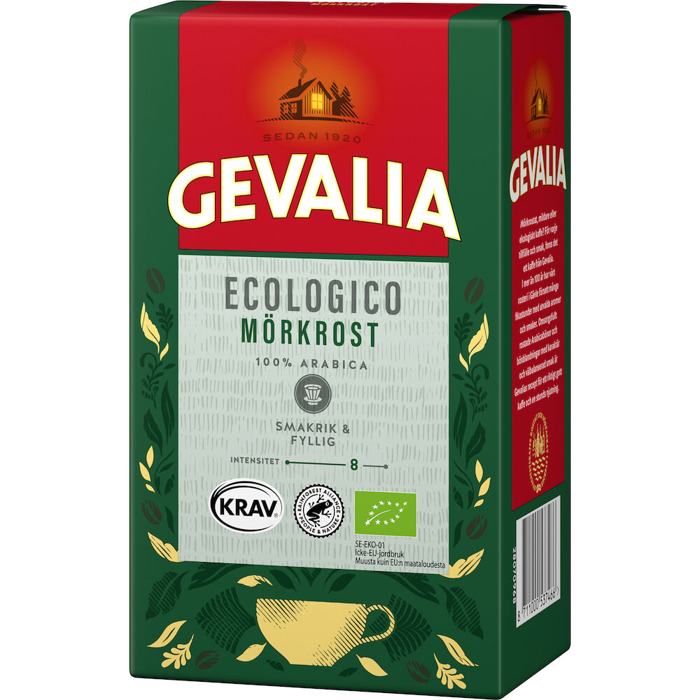 Gevalia Bryggkaffe Ecologico mörkrost vac 425 g