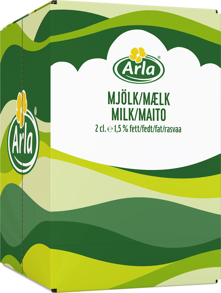 Arla Kaffemjölk Mellanmjölk 1,5% 2 cl 100 st/krt