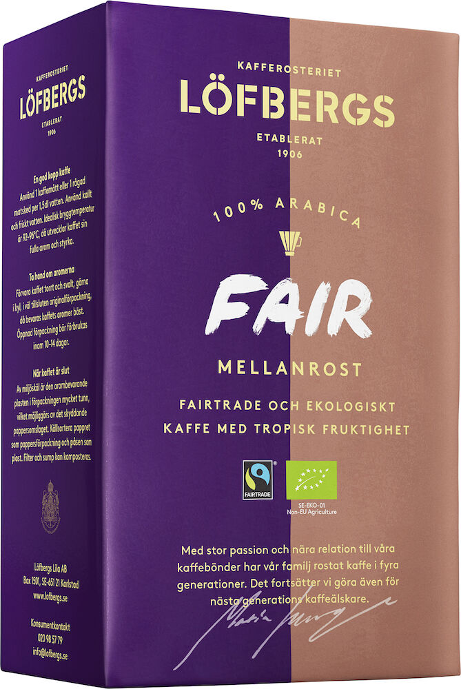 Löfbergs Kaffe Mellanrost Fair Eko 450 g