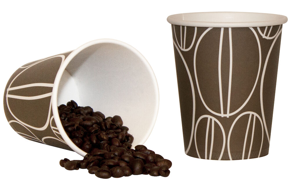 NoBrand Pappersmugg Bönan Brun 24 cl 50 st/rör