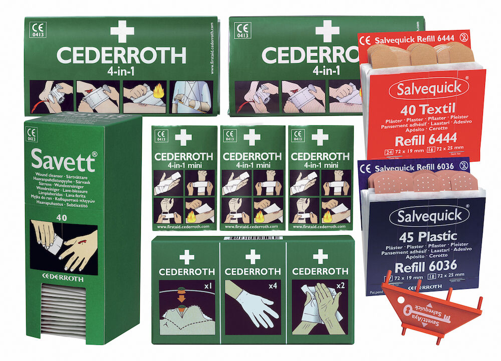 Cederroth Komplett refill till Första-Hjälpen tavla