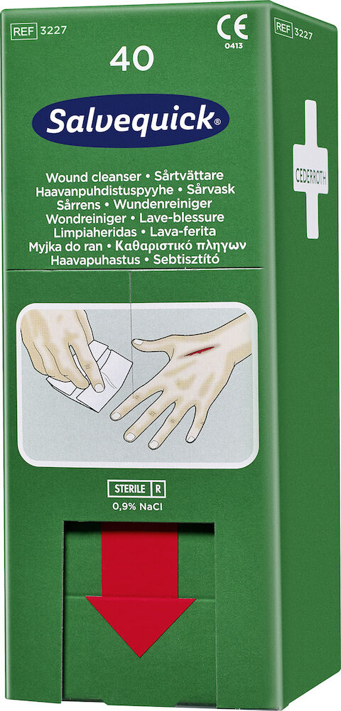 Cederroth Savett Sårtvätt 3227 40/ask