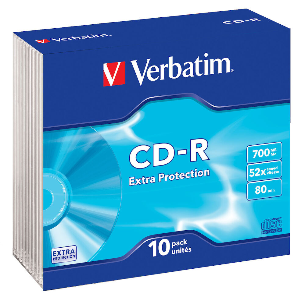Verbatim CD-R Slimcase 10 st/fp