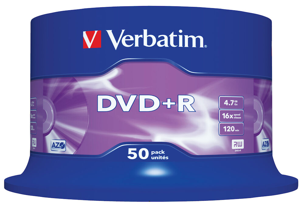 Verbatim DVD+R 16x 50 st/fp