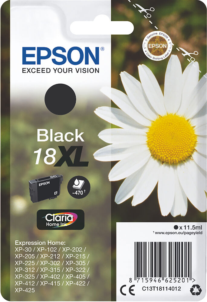 Epson Bläck 18XL svart