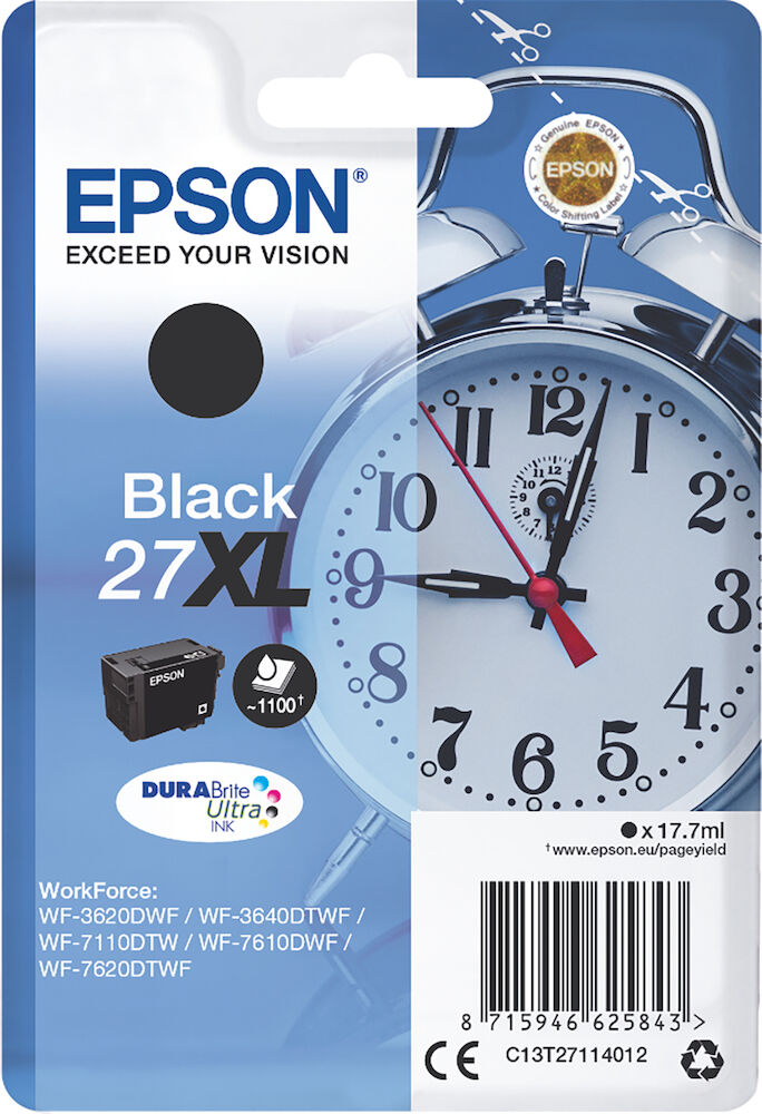 Epson Bläck 27XL svart
