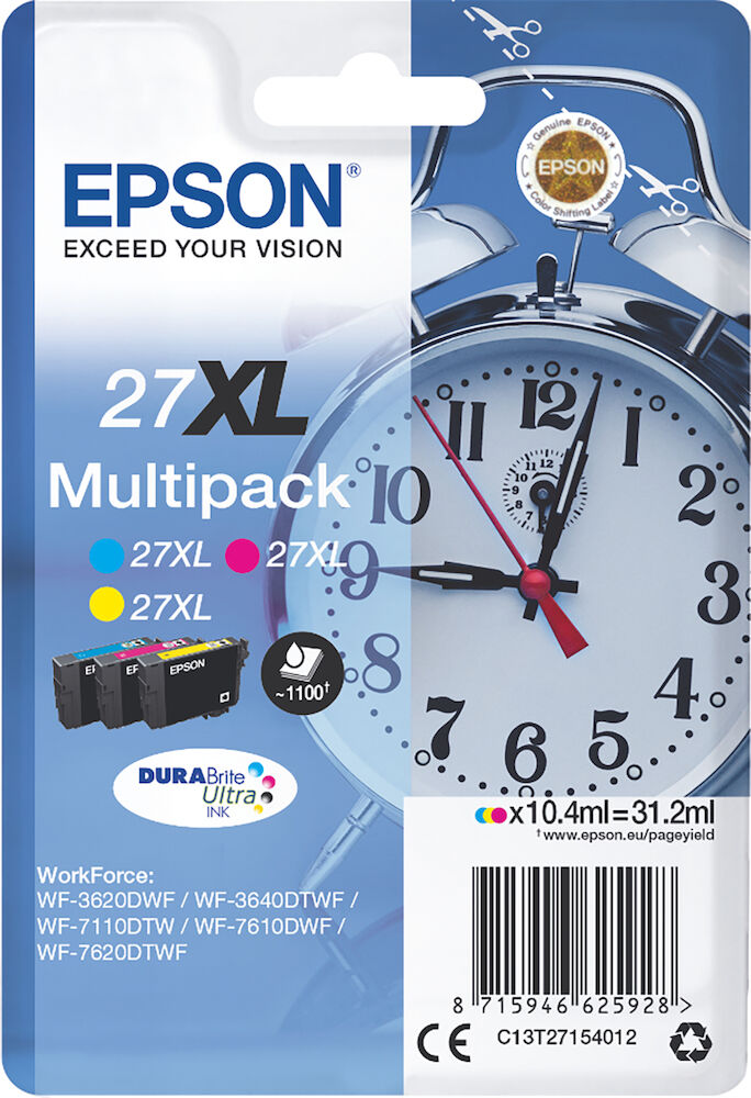 Epson Bläck 27XL CMY 3/fp