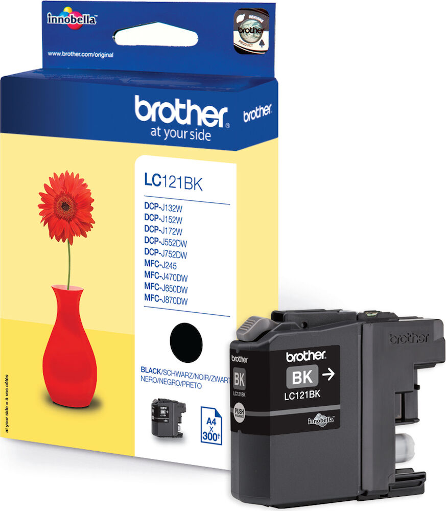 Brother Bläck LC121BK svart