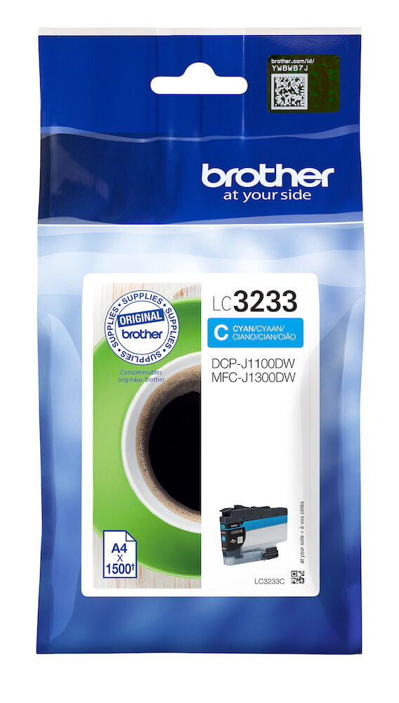 Brother Bläck LC3233C cyan 1500 sidor
