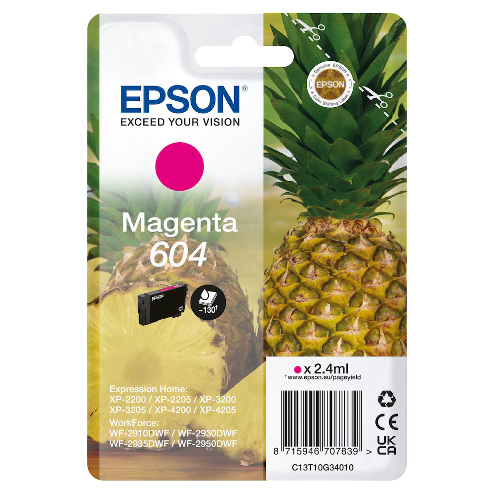 Epson Bläck 604 magenta 2,4 ml