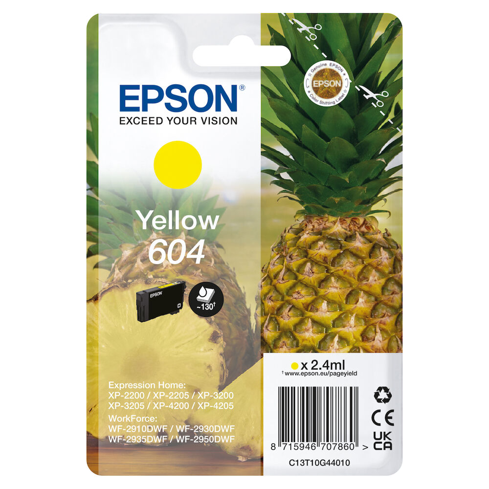 Epson Bläck 604 gul 2,4 ml