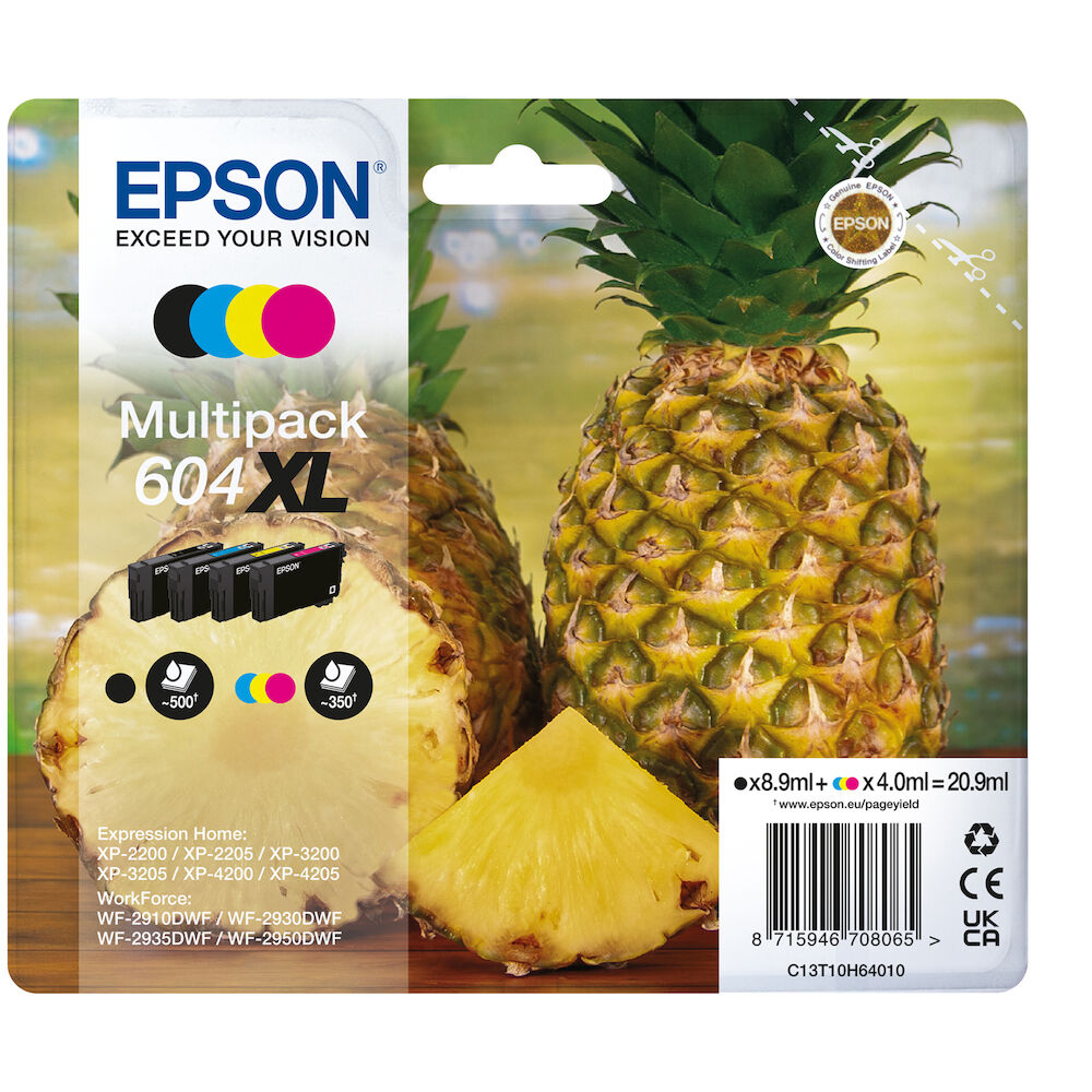 Epson Bläck 604XL CMYK 4 st/fp