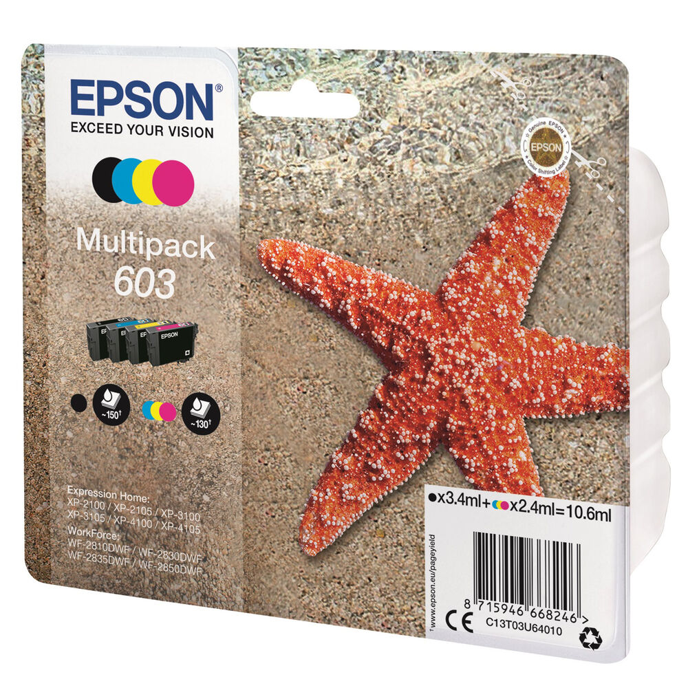 Epson Bläck 603 CMYK 4 st/fp