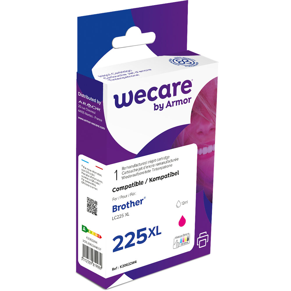 Wecare Bläck LC-225XL magenta