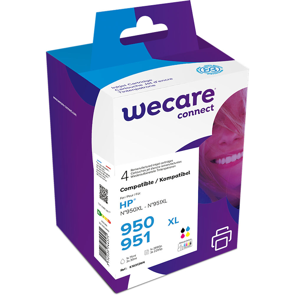 Wecare Bläck 950/951XL CMYK 4 st/fp
