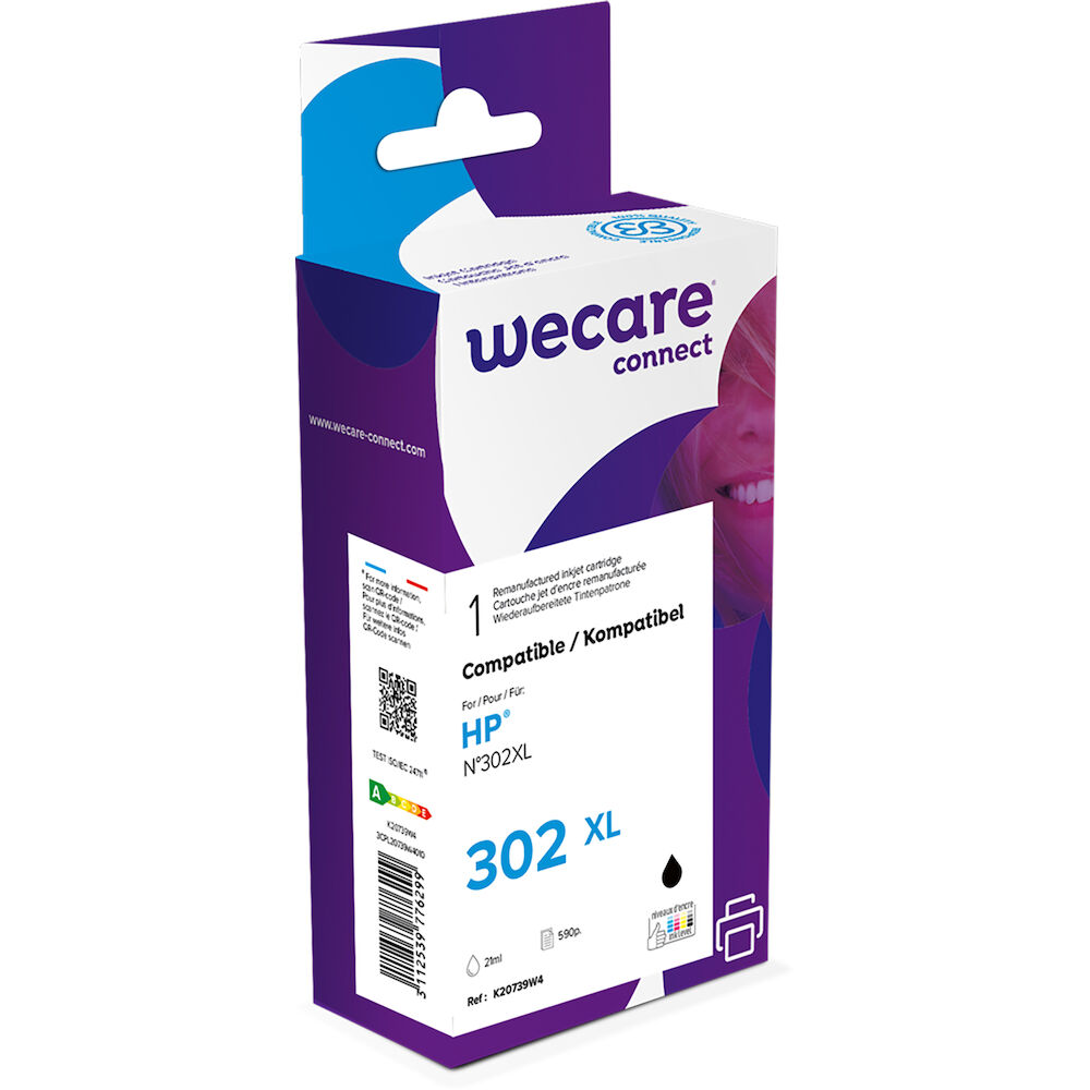 Wecare Bläck 302XL svart