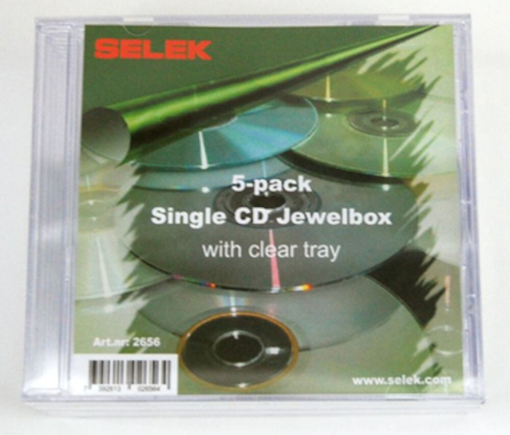 NoBrand CD-ask Jewel Case Transparent 5 st/fp