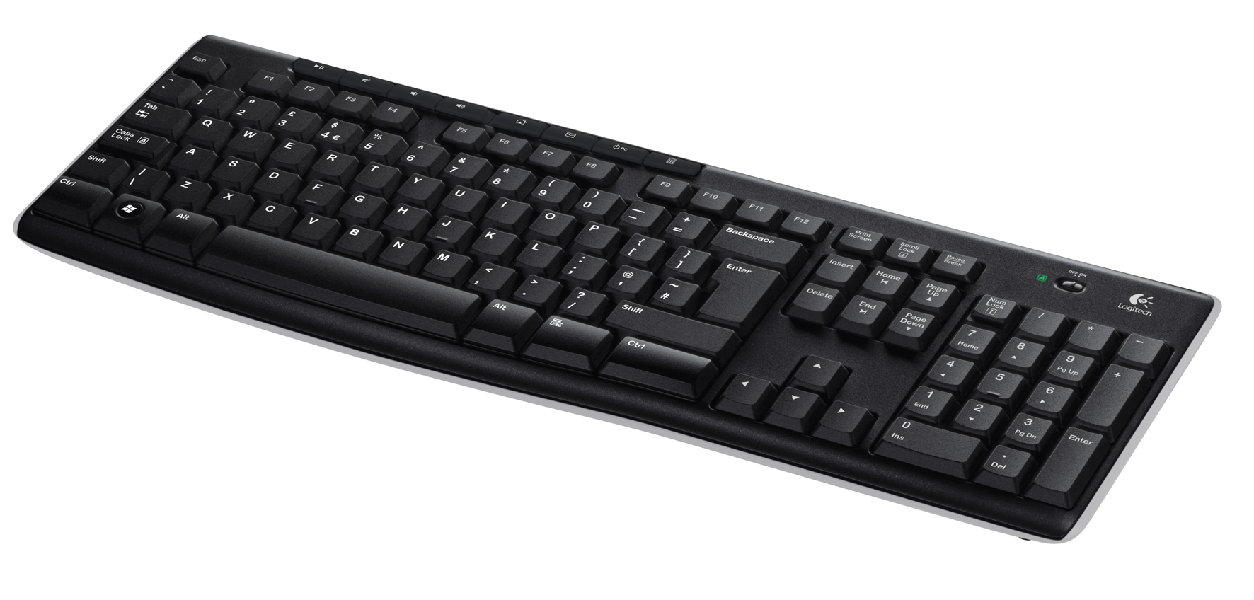 Logitech Tangentbord K270 Svart