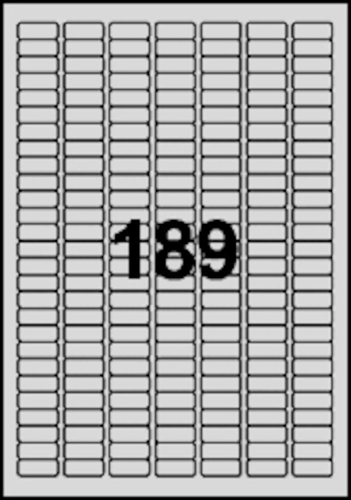 Avery Etikett L6008 25,4x10mm 3780/fp