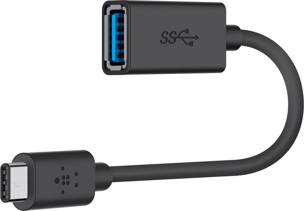 Belkin USB-Kabel adapter Typ C ha - Typ A ho 3.0 Svart