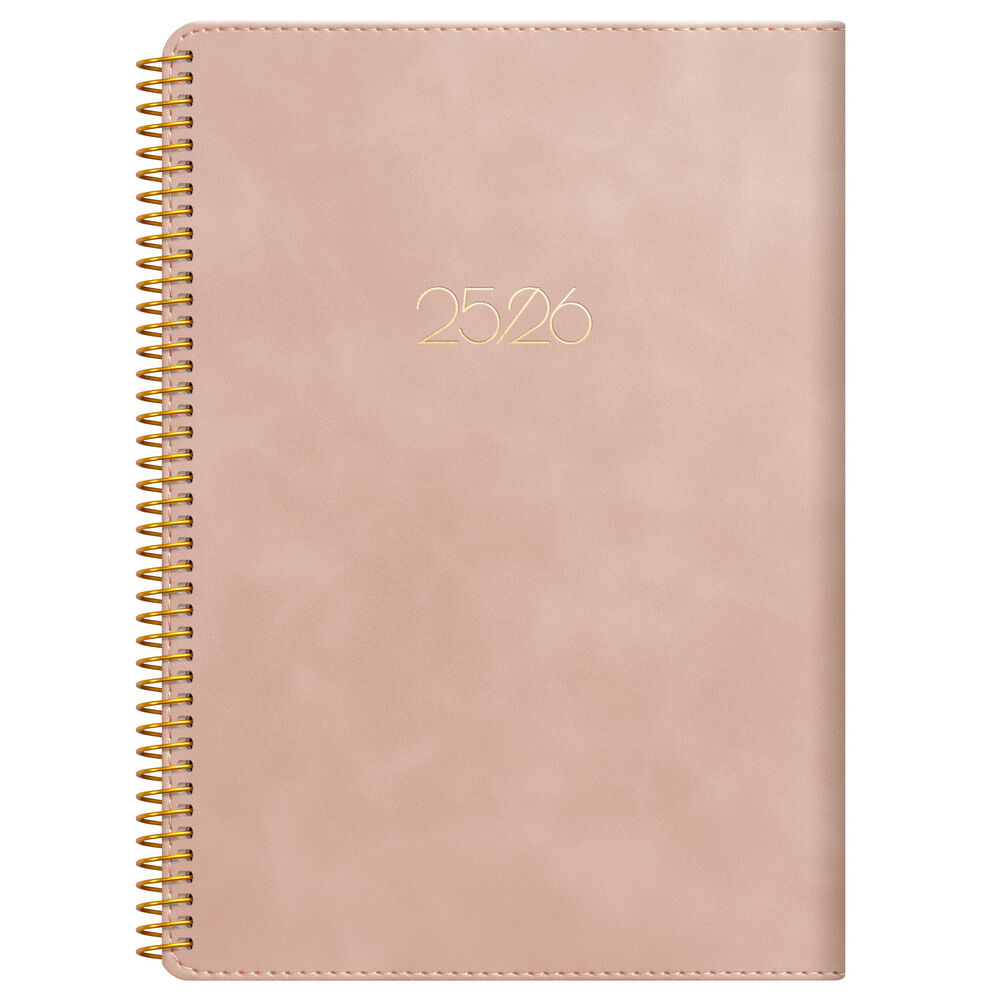 Burde Kalender Study Twist rosa A5 25/26
