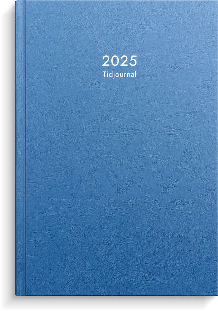 Burde Kalender Tidjournal blå kartong 2025